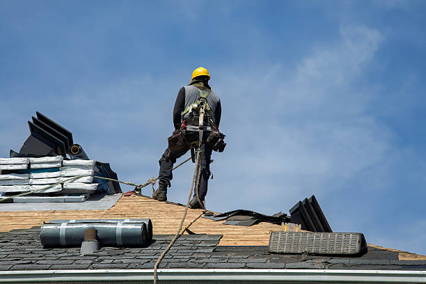Professional Gutter Installation technician working in North Bend, NE